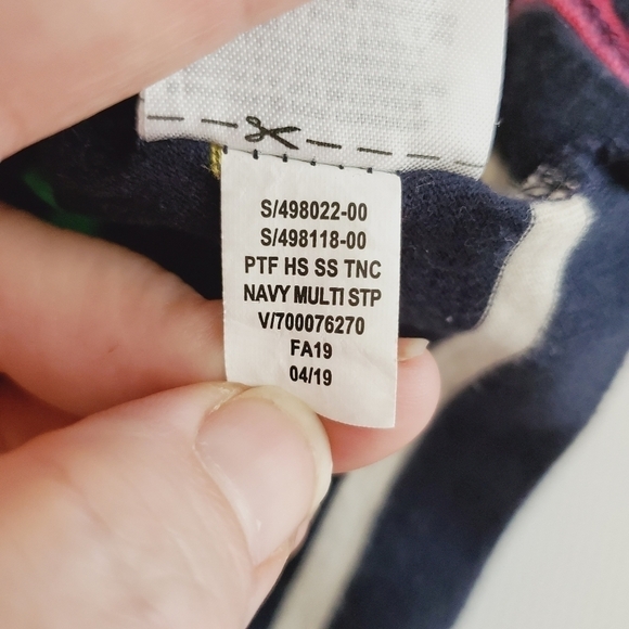 K1093 * Baby Gap Girls Colorful Striped Dress Navy Blue Size 2T - Picture 6 of 6